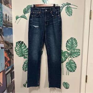 American Eagle High Rise Straight Leg Jeans